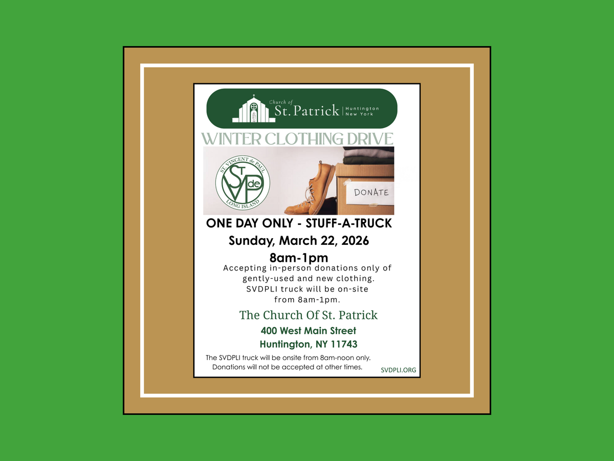 Winter Clothing Drive - Sunday, March 22nd