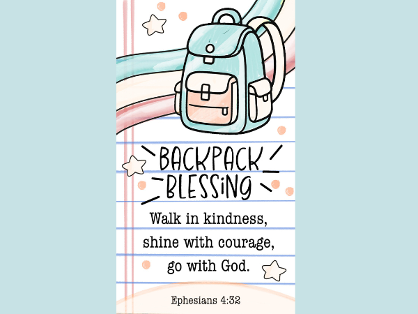 Blessing of the Backpacks| Sunday Sept 14th 10am
